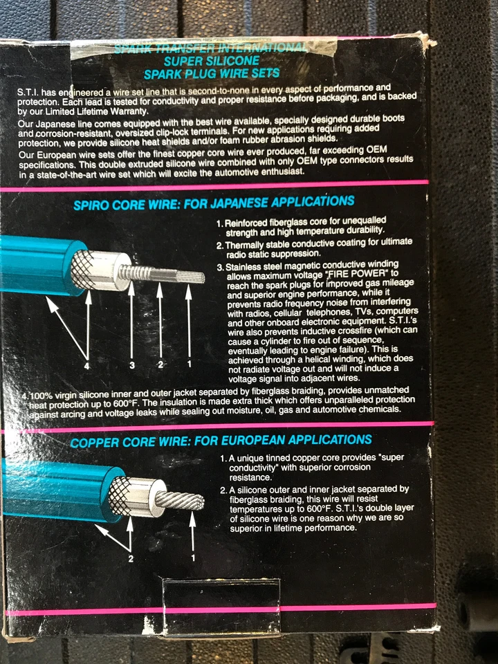 Cables de bujía STI Super Silicon - 469 - para Saab 9-3 y 900 Foto 4 de 4