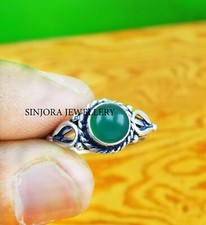 Green Onyx Gemstone 925 sterling silver handmade Gift ring US size 5 to 10