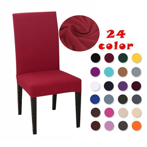 1/2/4/6 STCK. Spandex Esszimmerstuhl Abdeckung Stretch Universal Hochstuhl Abdeckungen - Bild 2 von 20