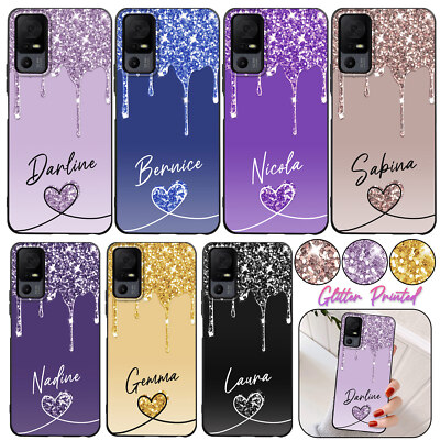 Personalised Name Case Phone Print Cover For TCL 40 50 XE ION X 505 T-Mobile 7 6