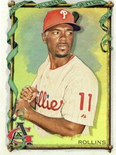 2023 Topps Allen & Ginter Silver Portrait Hot Box #134 Jimmy Rollins - Philadelp