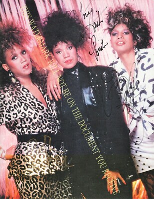 THE POINTER SISTERS HAND SIGNED ORIGINAL POSTER & CONTRACT W COA RUTH ANITA JUNE
