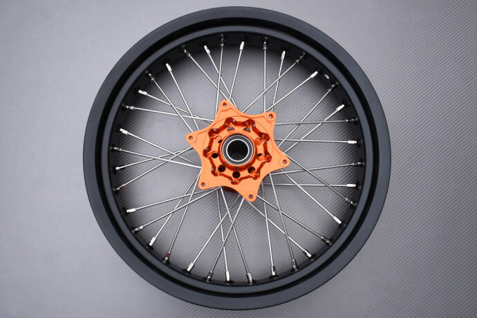 Roue à rayons KTM SX 250 rigide en aluminium pour conversion supermotard