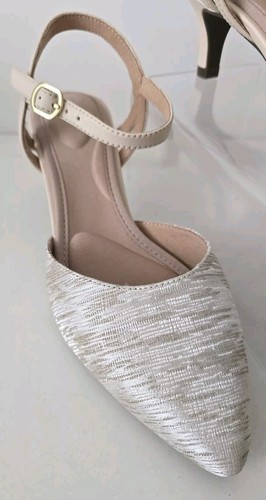 ROCKPORT MUJER Zapatos Tacones TM KALILA Dos Piezas CREMA Talla UK 5 EU 38 NUEVO - Imagen 3 de 13