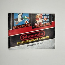 Super Mario Brothers / Duck Hunt - Original Nintendo NES MANUAL ONLY 