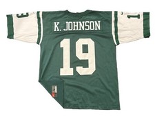 New York Jets Jersey Large Keyshawn Johnson Nike Vintage Mens Green
