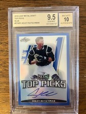 2019 Leaf Metal ADLEY RUTSCHMAN Top Picks Blue Prismatic Auto RC /30 BGS 9.5