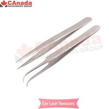 Tweezers Straight Curved For Classic Russian Volume 3D 6D Lash Extension