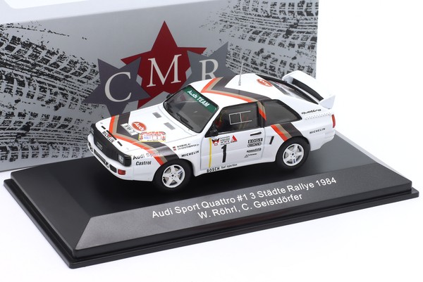 Audi Quattro Sport #1 Sieger 3-St�Dte-Rallye 1984 R�Hrl, Geistd�Rfer 1:43 Cmr-image