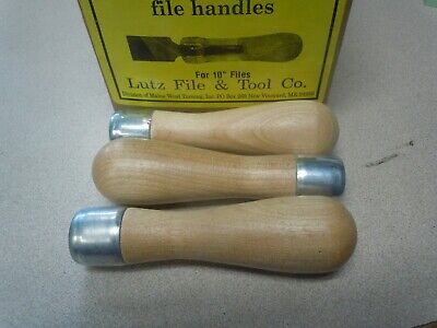 3 New Lutz File & Tool Skroo-Zon File Handles 6" 8" &14"-Made in USA-F.ship