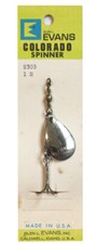 Evans Colorado Spinners Size 1 Nickel Blade, LOT OF 12 Lures, USA Made #2303-1-N