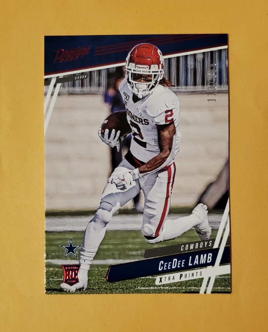 2020 Panini Prestige Xtra Points Red /399 CeeDee Lamb #218 Rookie RC SP 