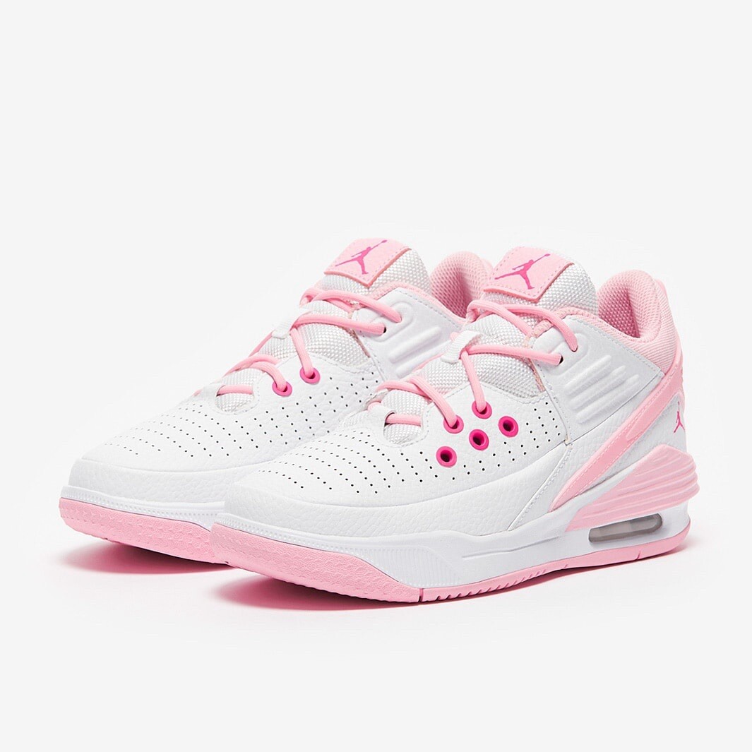 Nike Air Jordan Max Aura 5 GS Black/Pink Basketball Shoes Sz 4Y-7Y