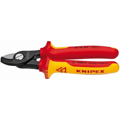 KNIPEX 95 18 165 SBA Insulated Cable Shear,Shear Cut,6-1/2 In 2DZD5