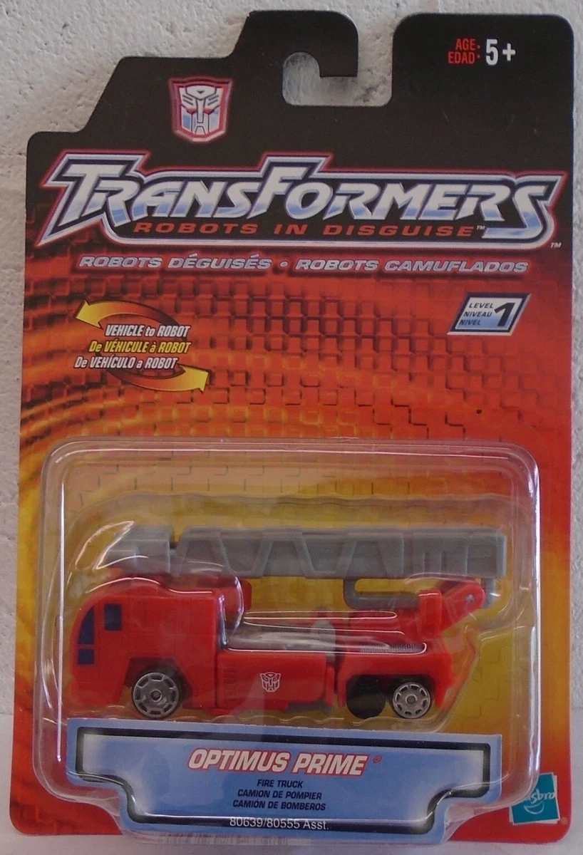 Transformers Robots in Disguise RID Optimus Prime Fire Truck Hasbro Autobot