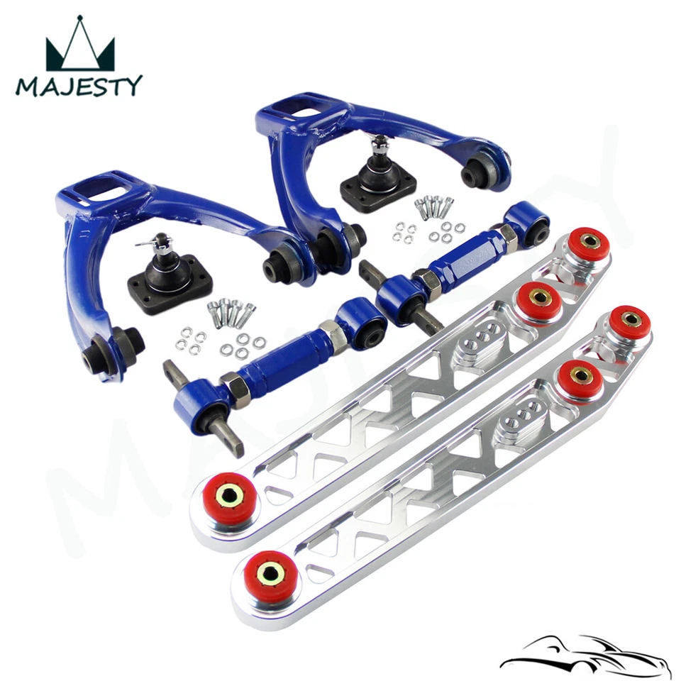 Lower Control Arm LCA+Front Upper+ Rear Camber Kit For 96-00 Honda Civic EK SL - Image 4 of 4