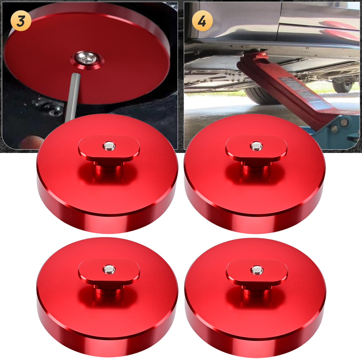 Lifting Jack Pucks Pad Adapter Floor For Corvette C8 Stingray Z06