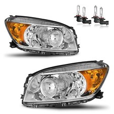 For 2006 2007 2008 Toyota Rav4 Headlights Chrome Headlamps With Bulbs Leftright For 2006 2007 2008 Toyota Rav4 Headlights Chrome Headlamps With Bulbs Leftright