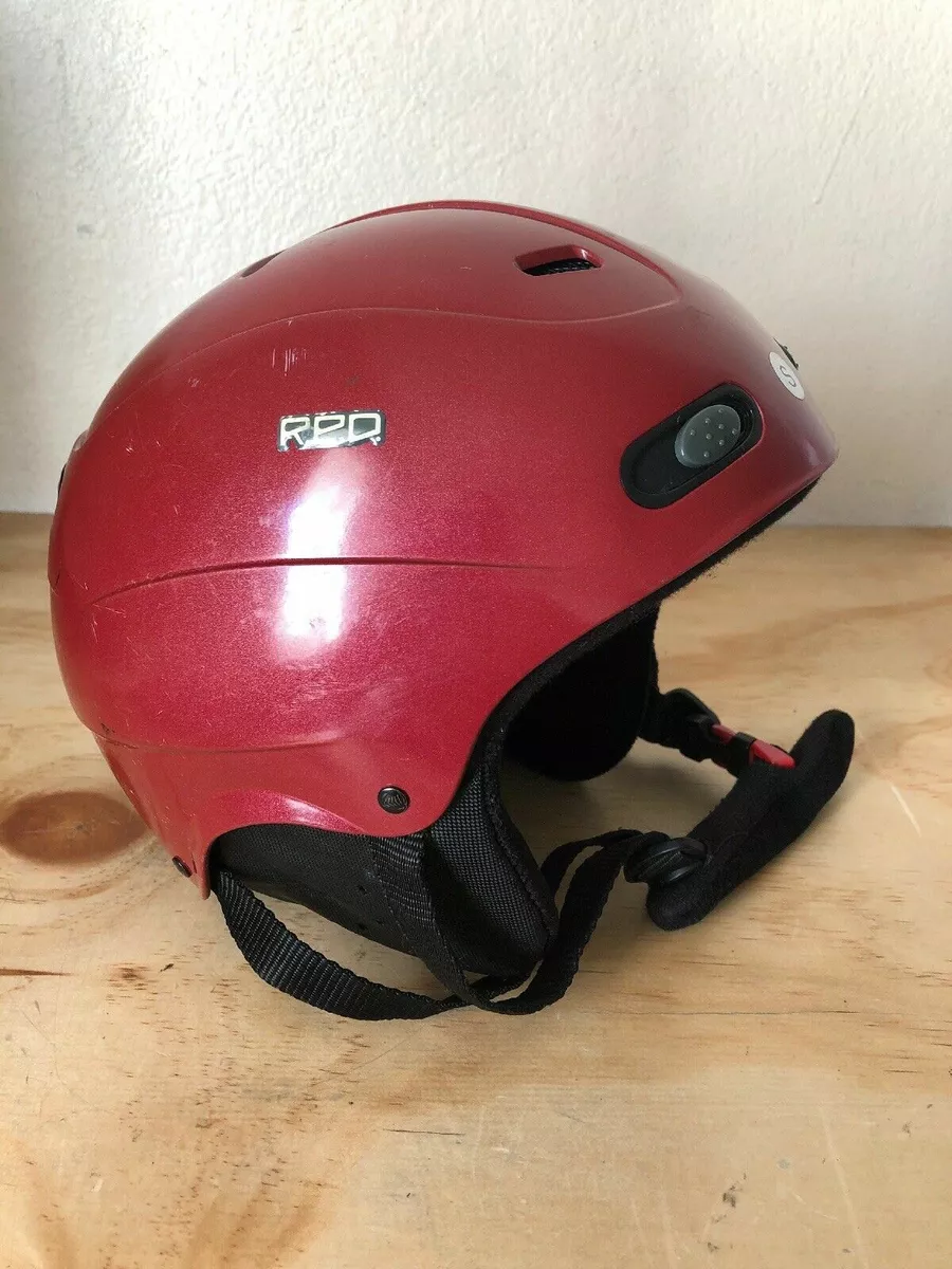 Red Skycap Snowboarding Red Helmet Small eBay