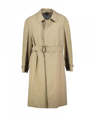 Aquascutum Khaki Brown Trench Coat Size US 42 EU 52