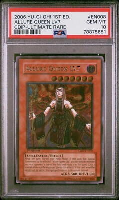 Yugioh PSA 10 Allure Queen LV7 CDIP-EN008 1st Edition ULTIMATE Rare | eBay