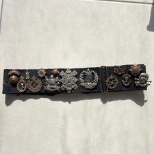 Genuine British Badge Souvenir Belt Black Watch Ulster Rifles Lancers Guards