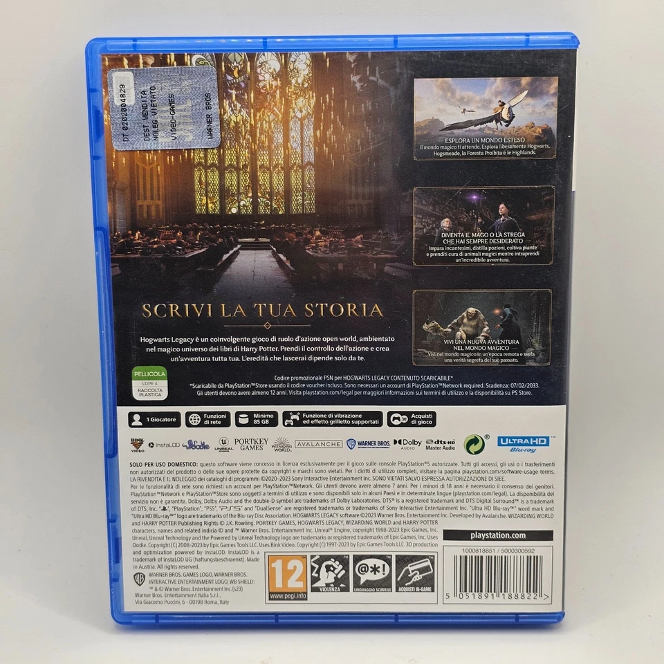 Hogwarts Legacy PS5 Multilingua ITA Gioco Sony PlayStation 5, foto 2 di 3