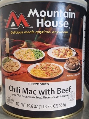 MOUNTAIN HOUSE CHILI MAC W/ BEEF Freeze Dried Survival & Emergency Food