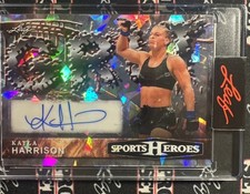 Kayla Harrison 2026 Leaf Sports Heroes Grit Crystal Grey 1/1 Auto UFC / Team USA