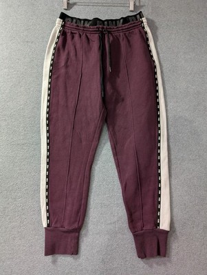 PINK Victoria's Secret Burgundy Jogger Sweatpants Women's Medium Athleisure