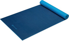 Gaiam Solid Color Yoga Mat, Non Slip Exercise  Fitness Mat for All Types of Yog