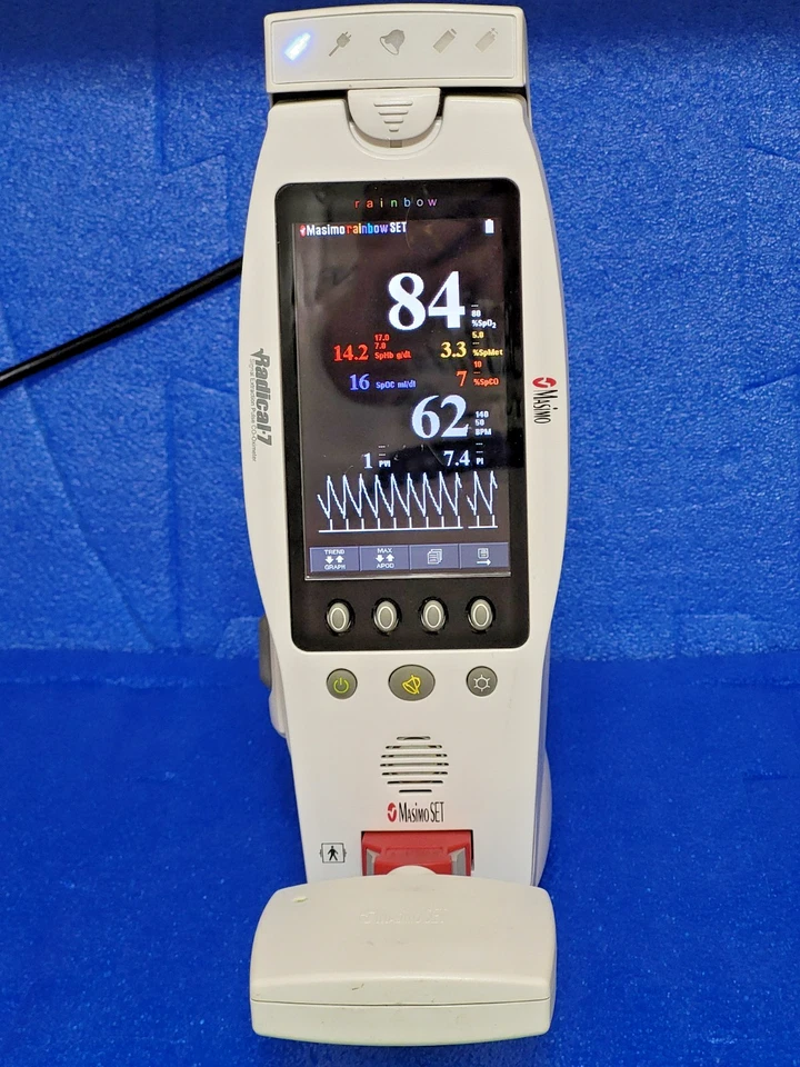 Masimo Rainbow Radical 7 with SpHb, SpCO , SpOC, SpO2, PVi, SpMet, PI & HR - Image 3 of 4