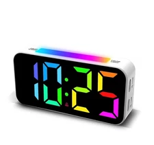 Topski Loud Alarm Clocks for Bedrooms Heavy Sleepers, Digital Bedside Clock w...
