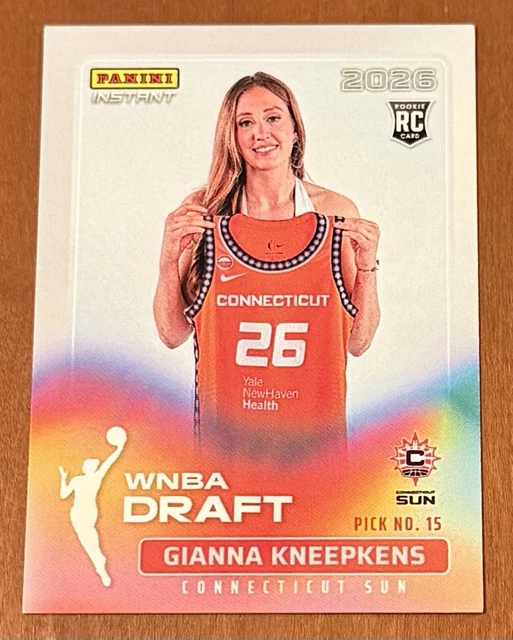 2022 PANINI INSTANT WNBA #DN-12 GIANNA KNEEPKENS - PICK NO. 15 Connecticut Sun