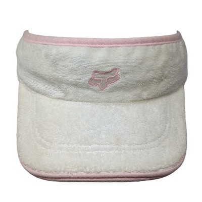 Fox Golf Strapback Sun Visor Cap White One Size Adjustable Embroidered Outdoor
