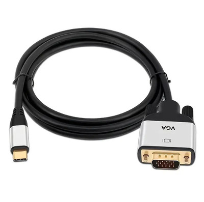 High-Quality USB TypeC To VGA Cable for Reliable Video Connections and Streaming