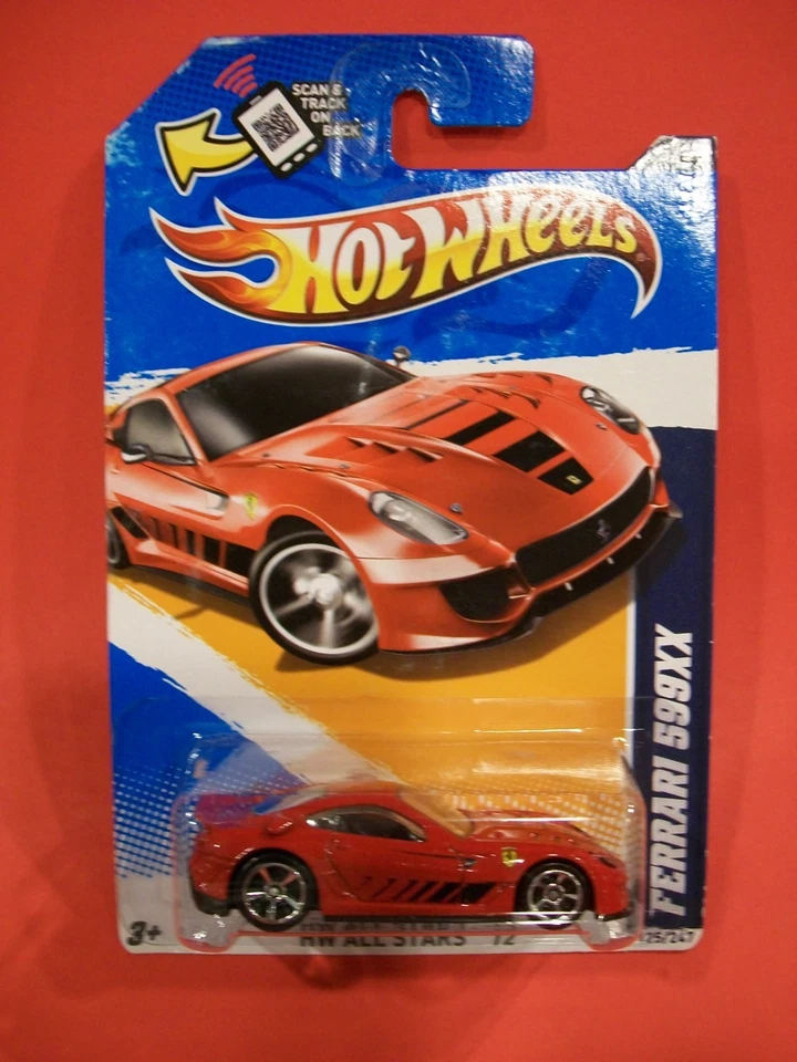 Hot Wheels 2012 HW All Stars Ferrari 599XX Red Variation - Image 1 of 1