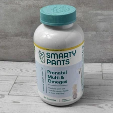 SmartyPants Gummy Prenatal Vitamins for Women, 120 Count EXP 03/20/2026