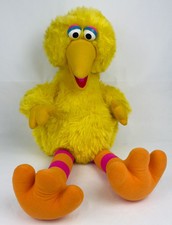 Vintage 1985 Sesame Street Hasbro Softies Big Bird Plush 30 Inch