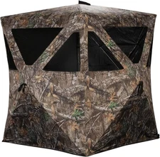 Rhino Blinds R100-RTE 2 Person Hunting Ground 49.5"W x 65"H, Realtree Edge 