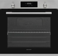 Einbau-Backofen Pyrolyse Sharp 78 l Edelstahl 1-fach Vollauszug  K-71P28INM-EU