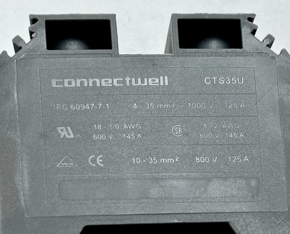 Altech CTS35U 35mm Feed Through Screw Clamp Terminal Block Box of 50 - Image 2 of 4