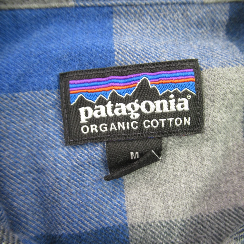 Patagonia Shirt Mens Medium Long Sleeve Button Front Pockets Checks Outdoors - Image 4 of 4