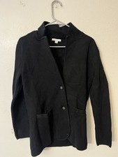 J.Crew Factory Cotton Sweater Blazer G9309 - Black - Medium
