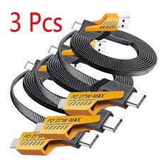 4in1 USB Type-C Cable 6ft Data Cord Super Fast Charging Cable For iPhone Samsung