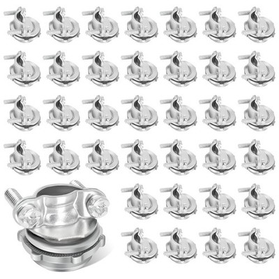 36 Packs 1/2 Cable Connectors for Romex, Zinc Alloy Wire Clamps for Metallic