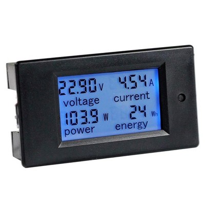 DC Volt Ampere Energie Meter 4 in 1 Multimeter LCD Display 20A 100