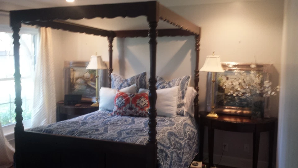 Pottery Barn Quilt & 2 Standard Shams Billie Paisley Blue  - Image 3 of 4