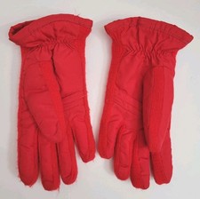 Vintage Red Insulated LeSportSac Gloves Size 6-6.5