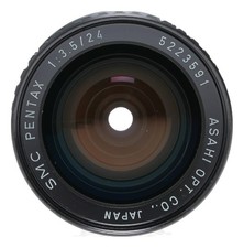 SMC Pentax 1:3.5/24 wide angle vintage slr lens f 24mm f/3.5 cap filter